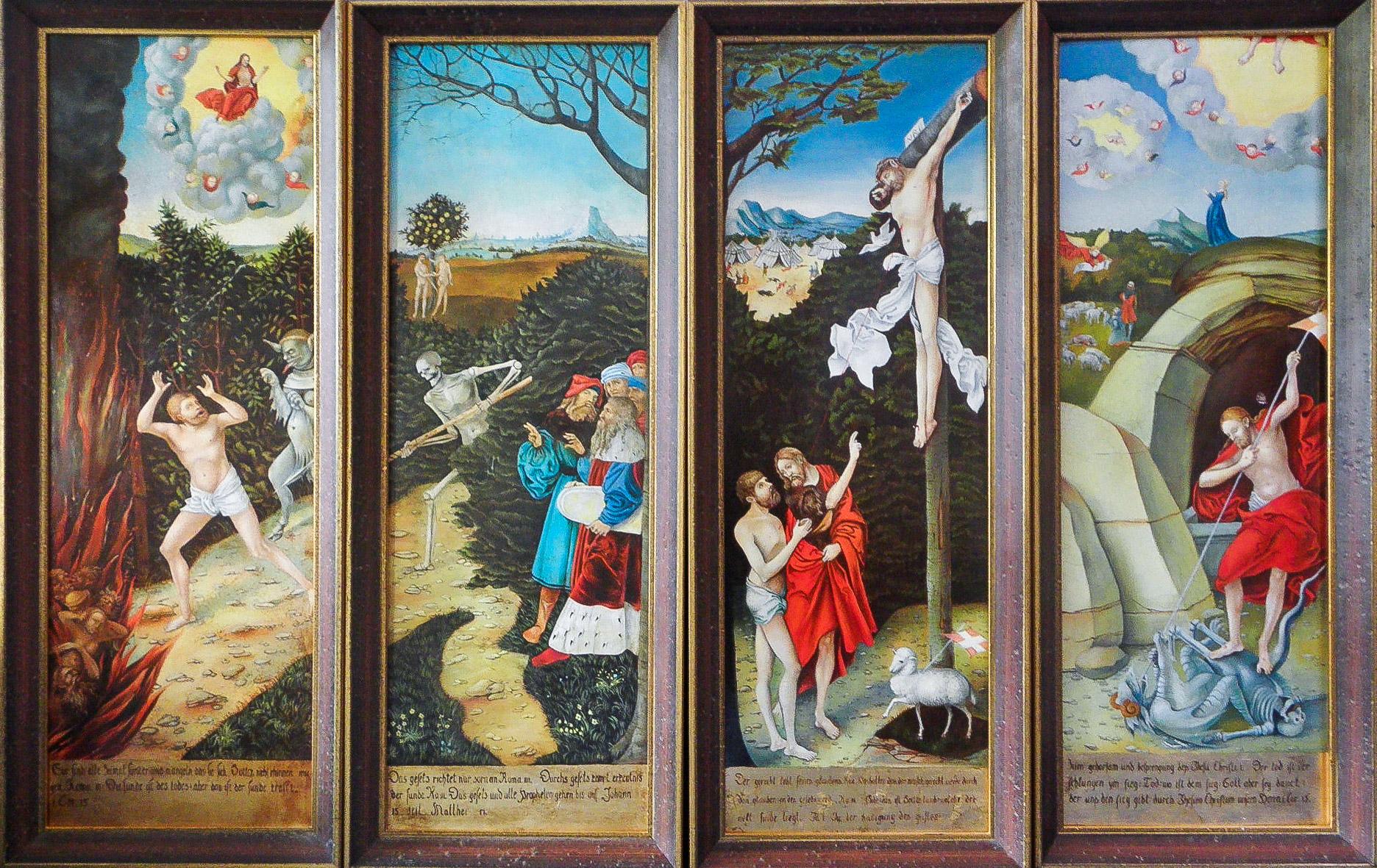 Anna Gestrich – Kopien | Lucas Cranach Altar in St. Wolfgang zu Schneeberg