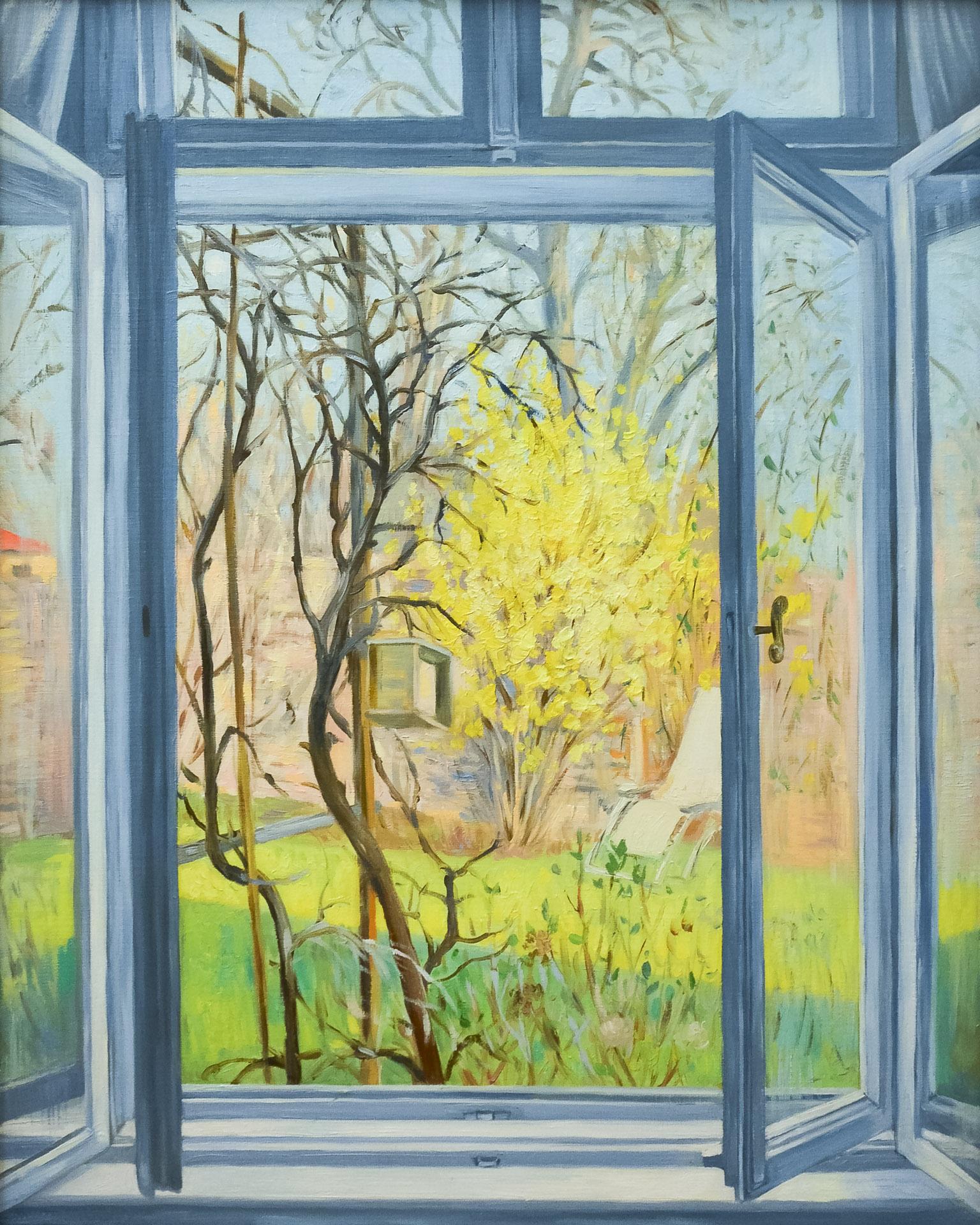 Anna Gestrich – Malerei | Frühling – Blick aus Fenster
