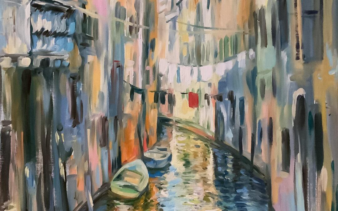 Wasserstraße von Venedig