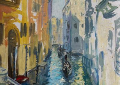 Wasserstraße in Venedig