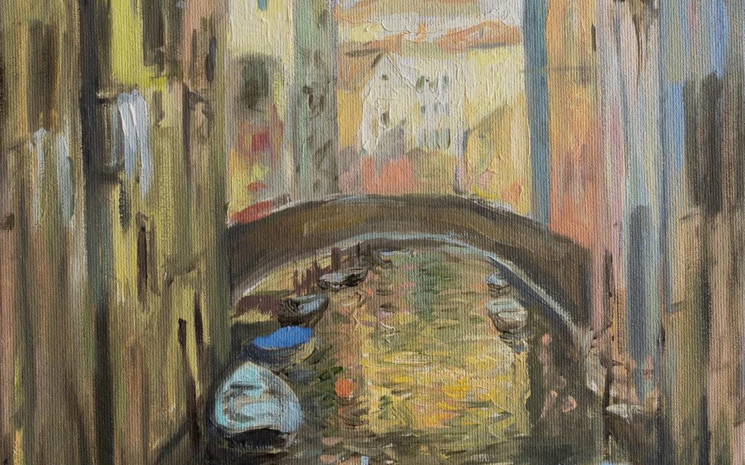 Wasserstraße von Venedig